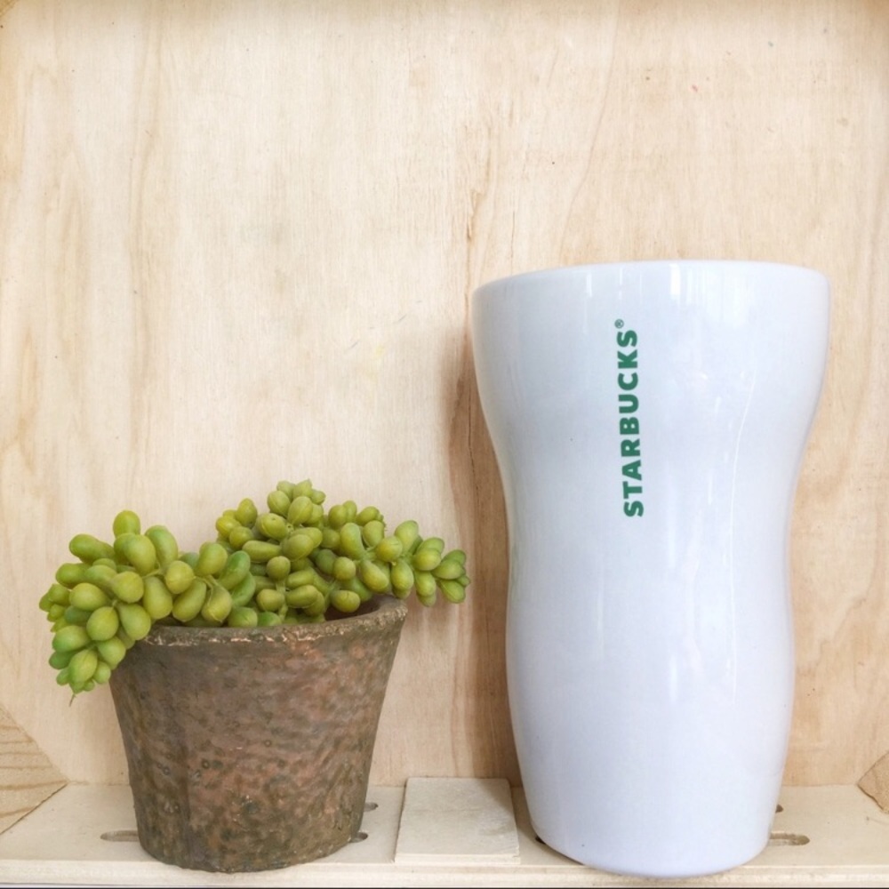 Starbucks Porcelain Mug White Insulated Coffee